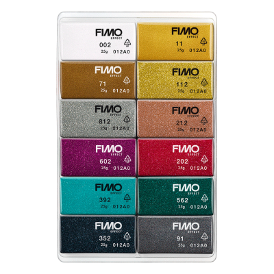 Набор пластики Effect Sparkle Colours, 12х25гр, Fimo