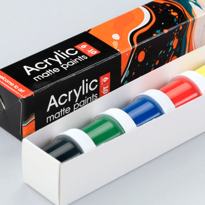 Набор акриловых красок Waves матовый 6x10мл Arteo