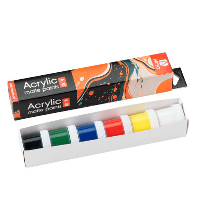 Набор акриловых красок Waves матовый 6x10мл Arteo