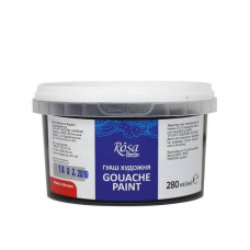 Фарба гуашева, Чорна, 280 мл, ROSA Studio