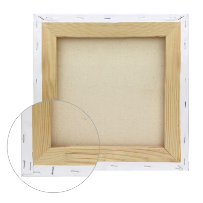 Холст на подрамнике хлопок 35x35 см мелкое зерно, 4Art акриловый грунт