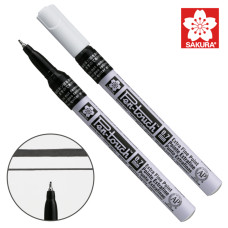 Маркер Pen-Touch Чорний, тонкий (EXTRA FINE) 0.7 мм, Sakura (XPSKA#49)