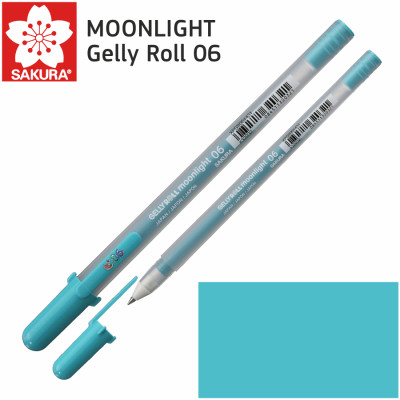 Ручка гелевая Gelly Roll MOONLIGHT 06, Зелено-голубой, Sakura (XPGB06431)