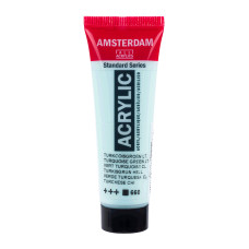 Краска акриловая AMSTERDAM, (660) Бирюзовый светлый, 20 мл, Royal Talens