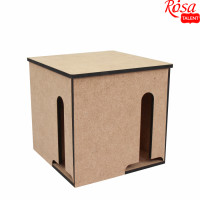 Органайзер для чая, квадрат, 4 ячейки, МДФ, 18х18х18 см, ROSA TALENT (2862111)