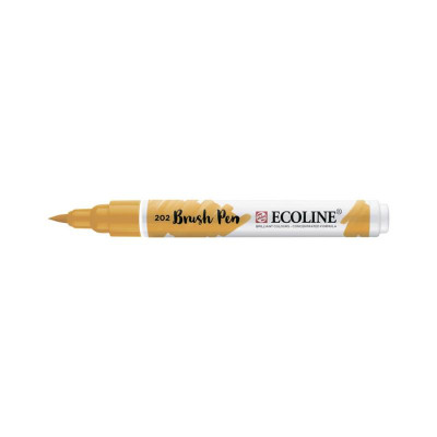 Пензель-ручка Ecoline Brushpen (202), Жовта темна, Royal Talens