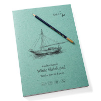 Блокнот-склейка для рисунка AUTHENTIC А4, 90 г/м2, 120л, белый цвет, SMILTAINIS