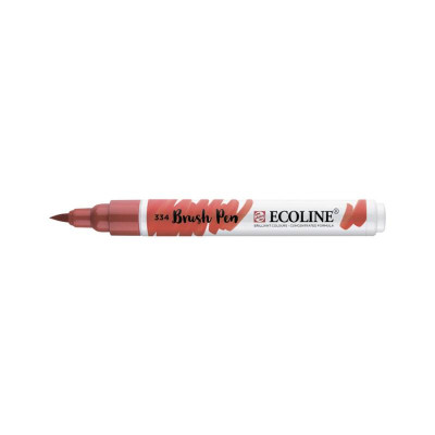 Ручка-кисточка Ecoline Brushpen (334), Красная яркая, Royal Talens