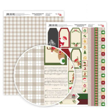 Папір двосторонній дизайнерський „Christmas“ 8 21х29,7 см 250г/м2 ROSA TALENT