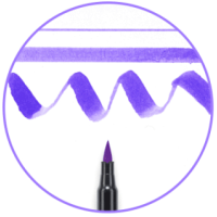 Маркер акварельний пензель KOI Sakura, Лавандовий №238