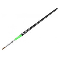 Кисть Пони круглая, 612, № 2, короткая ручка ROSA Studio