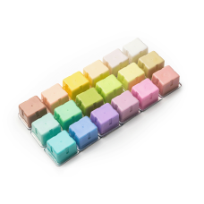 Набор гуашевых красок HIMI Jelly Cup 18x30 мл, пастельные, 3 кисти, фиолетовый пластиковый пенал