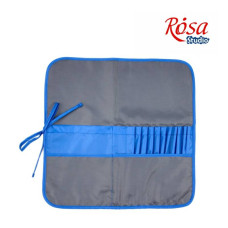 Пенал для кистей, ткань (37х37 см), асфальт + синий ROSA Studio