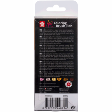 Набор маркеров Koi Coloring Brush Pen, PORTRAIT 6цв, Sakura