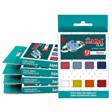 Набор пластики Space, 12х20г, Jam Clay, ROSA Talent
