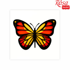 Набор картина 3D „Бабочка 2“, ДВП грунтованное, 4 слоя, 17х17 см, ROSA TALENT (N0003515)