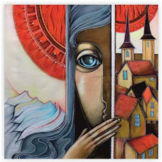 Полотно на картоні з контуром, «Про єдине і швидкоплинне», А. Навроцька, 30*30, ROSA START