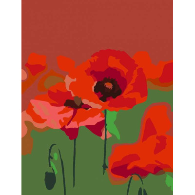 Набор картина по номерам, стандарт „Цветы 2.12, 35х45 см ROSA START