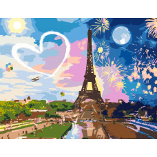 Картина за номерами набір-стандарт Неймовірний Париж ROSA START, 35х45 см