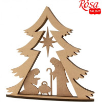 3D композиція на підставці „Сцена Різдва“ 1, МДФ, 24х4х24см, ROSA TALENT