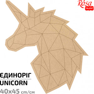 Основа для декорирования панно-мозаика Единорог 2, МДФ, 40х45 см, ROSA TALENT (487505)