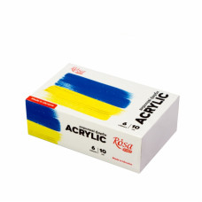 Набор акриловых красок Ukraine 6x10 мл, ROSA START 322111007