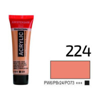 Краска акриловая AMSTERDAM, (224) Неополитанский желто-красный, 20 мл, Royal Talens