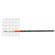 Кисть Колонок круглый, 311, № 0, короткая ручка ROSA Studio