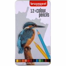 Набор цветных карандашей BIRD, 12 шт мет.кор Bruynzeel
