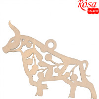 Заготовка для декорирования Бычок 4, фанера, 10,5х8см, 5шт, ROSA Talent