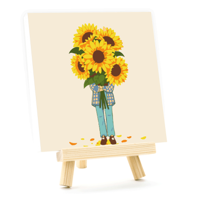 Набор картина по номерам В объятиях солнца, 15x15 см, с мольбертом ROSA START Набор картина по номерам В объятиях солнца, 15x15 см, с мольбертом ROSA START