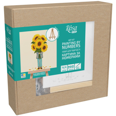 Набор картина по номерам В объятиях солнца, 15x15 см, с мольбертом ROSA START Набор картина по номерам В объятиях солнца, 15x15 см, с мольбертом ROSA START