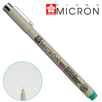 Линер PIGMA Micron (0,05), 0,2 мм, Зеленый, Sakura