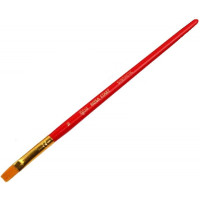 Кисть Синтетика плоская, № 10, короткая ручка ROSA START