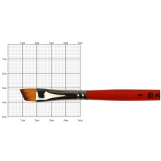 Кисть Синтетика углова, Carrot 1097А, № 6, короткая ручка KOLOS