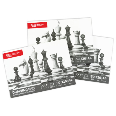 Склейка для малюнка, Шахи, А4 (21*29,7 см), 120г/м2, 50л, ROSA Studio