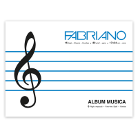 Альбом для нот MUSICA, 17х24см, 80г/м2, 16 листів, Fabriano