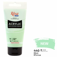Фарба акрилова, М'ятна, 75 мл, ROSA Studio