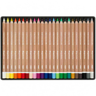 Набор цветных карандашей, MEGACOLOR, 24 шт Cretacolor