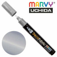 Маркер для розпису тканин, Срібло, односторонній, 223, DecoFabric, Marvy (22301400)