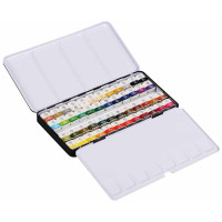 Набір акварельних фарб GALLERY в металічному пеналі, 48кольорів, напівкювета, MUNGYO