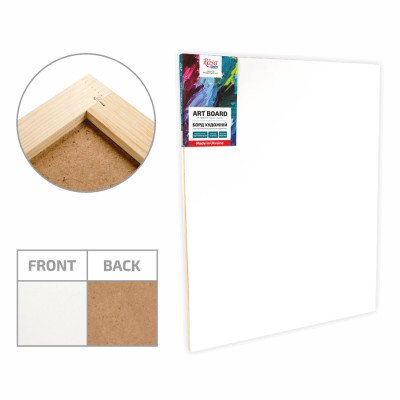 Борд художественный, МДФ грунтованный, 30х40 см, акрил, ROSA Studio