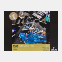 Склейка-блок для акварелі REMBRANDT 360г/м2 100% целюлоза 10л. чорний папір Royal Talens