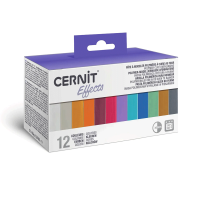 Набір пластики Effects Colours, 12×25 г, Cernit