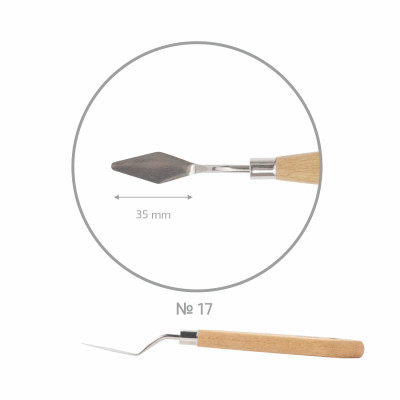 Мастихін ROSA Studio 11917 ромб міні, довжина 3 см, ст,код1001