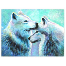 Полотно на картоні з контуром, Тварини №5, 30*40, бавовна, акрил, ROSA START