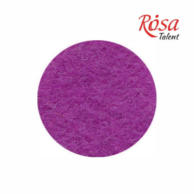 Фетр листовой (полиэстер), 21,5х28 см, Фиолетовый светлый, 180 г м2, ROSA TALENT