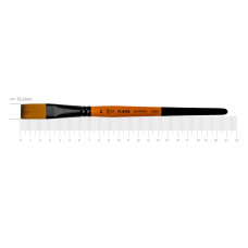 Кисть Синтетика плоская, FLAME 1368F, №16, кор ручка ROSA 1368F16