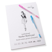 Блокнот-склейка для маркерів AUTHENTIC, A4, 100г/м2, 50л, SMILTAINIS