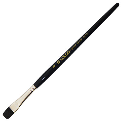 Кисть Белка плоска, Classic 3016, № 8 короткая ручка KOLOS